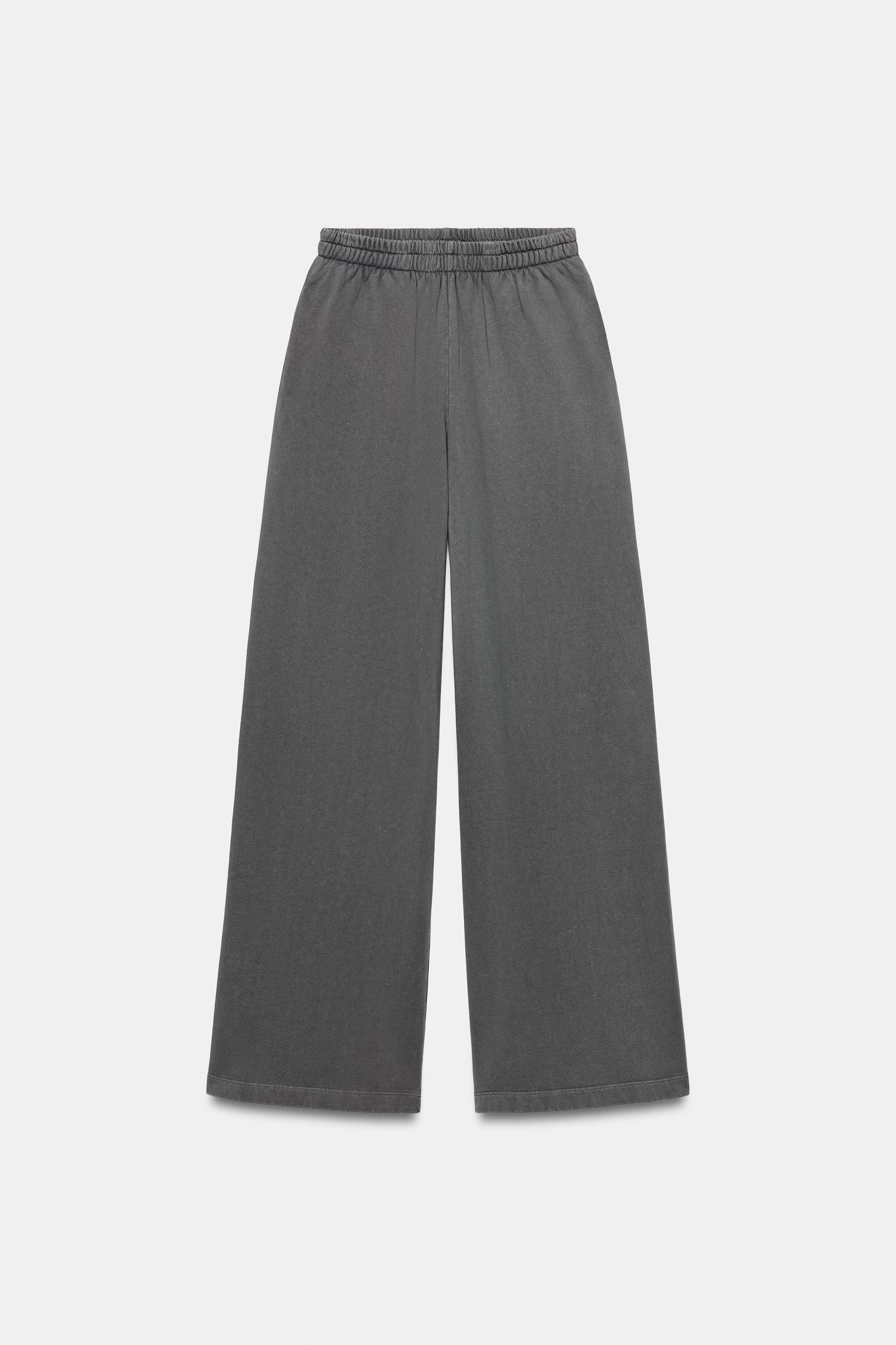 PANTALON LARGE EFFET DÉLAVÉ